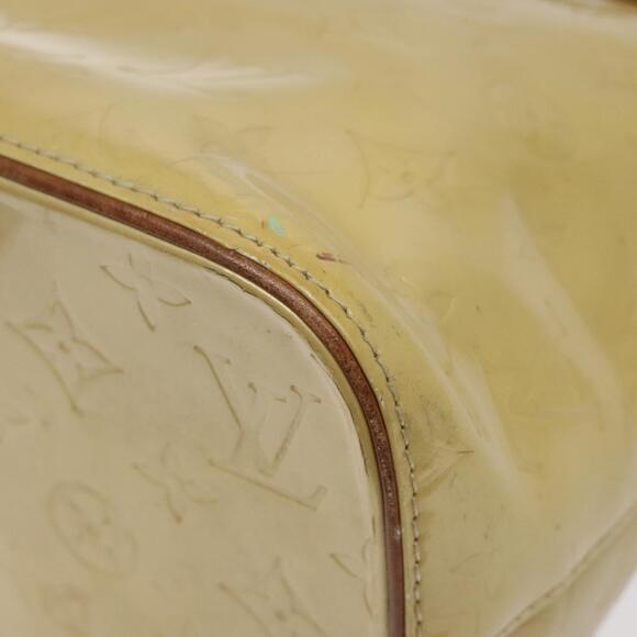 LOUIS VUITTON Monogram Vernis Houston Hand Bag Beige M91004 - Picture 8 of 16